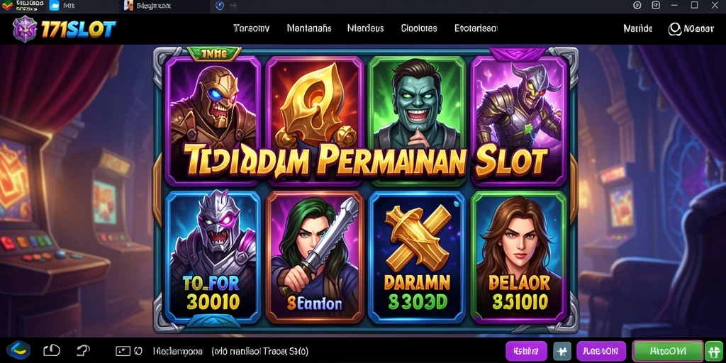 Screenshot utama 171SLOT dengan suasana horor yang mendebarkan.