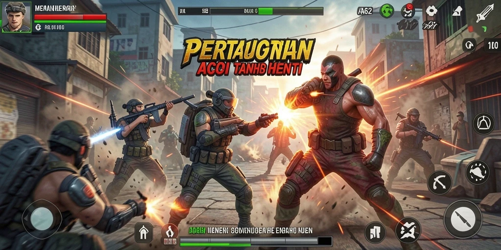 Screenshot game AA62 menampilkan aksi seru dan intens.