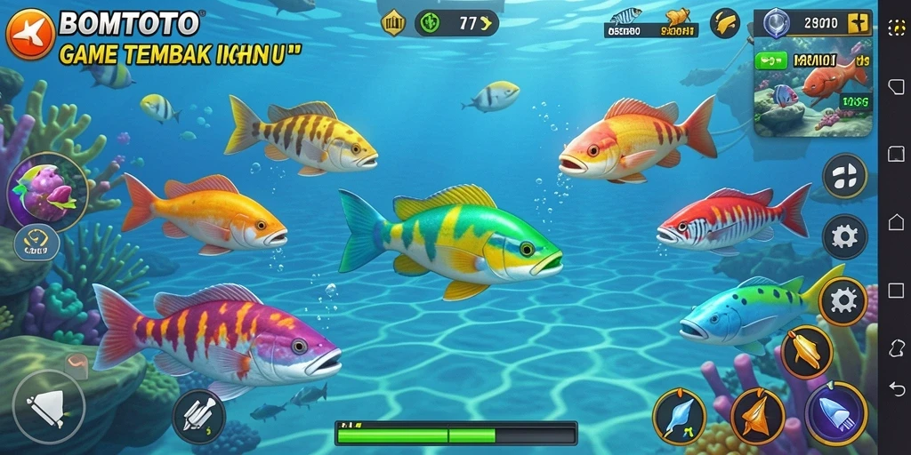 Gameplay seru menembak ikan di BOMTOTO.