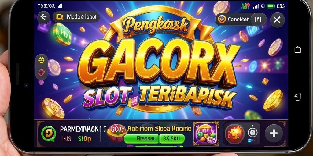 Tampilan gameplay Slot GACORX yang mengasyikkan dan memukau.