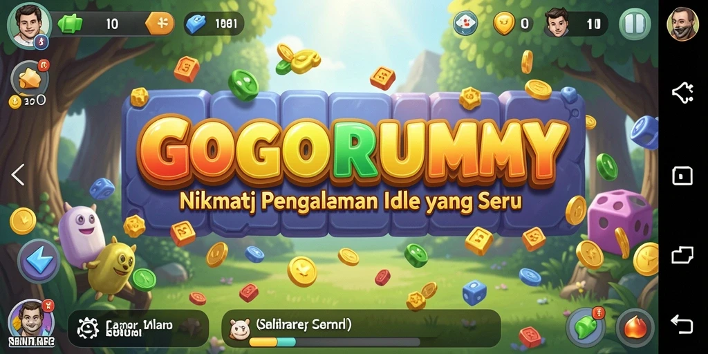 Tampilan gameplay GOGORUMMY yang menarik dan penuh warna.