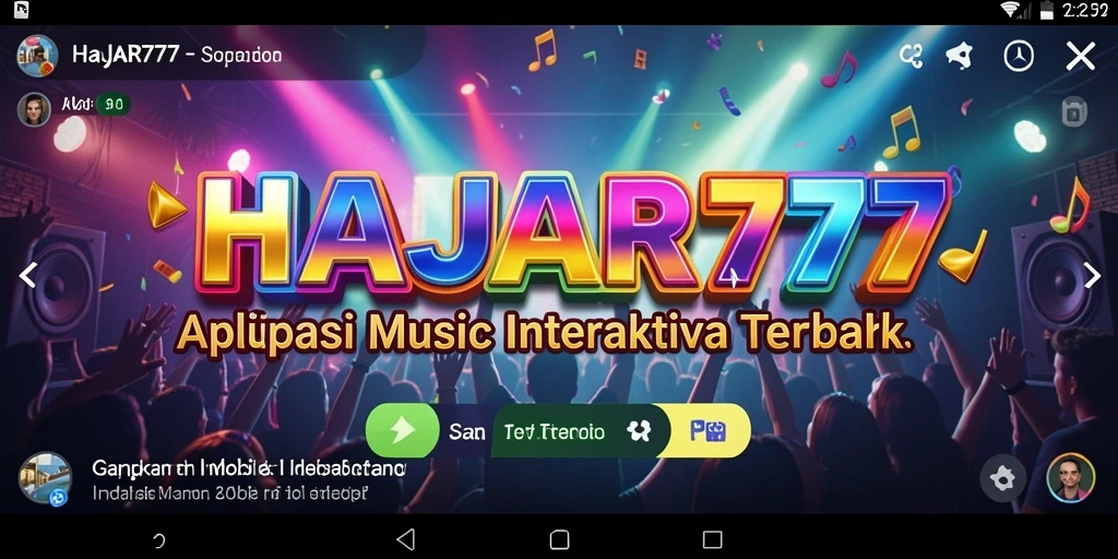 Tampilan gameplay seru dengan tantangan musik yang menarik.