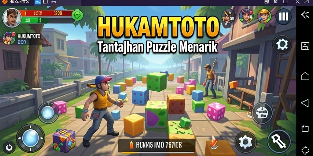 Tampilan gameplay HUKUMTOTO yang menantang dan interaktif.