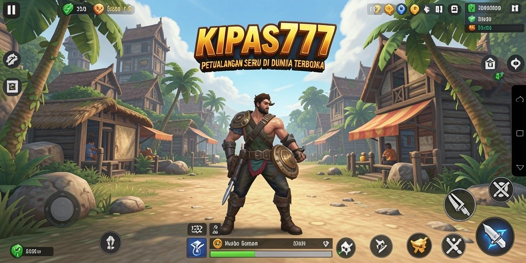 Tangkapan layar gameplay KIPAS777 yang menampilkan kebebasan menjelajahi dunia terbuka.