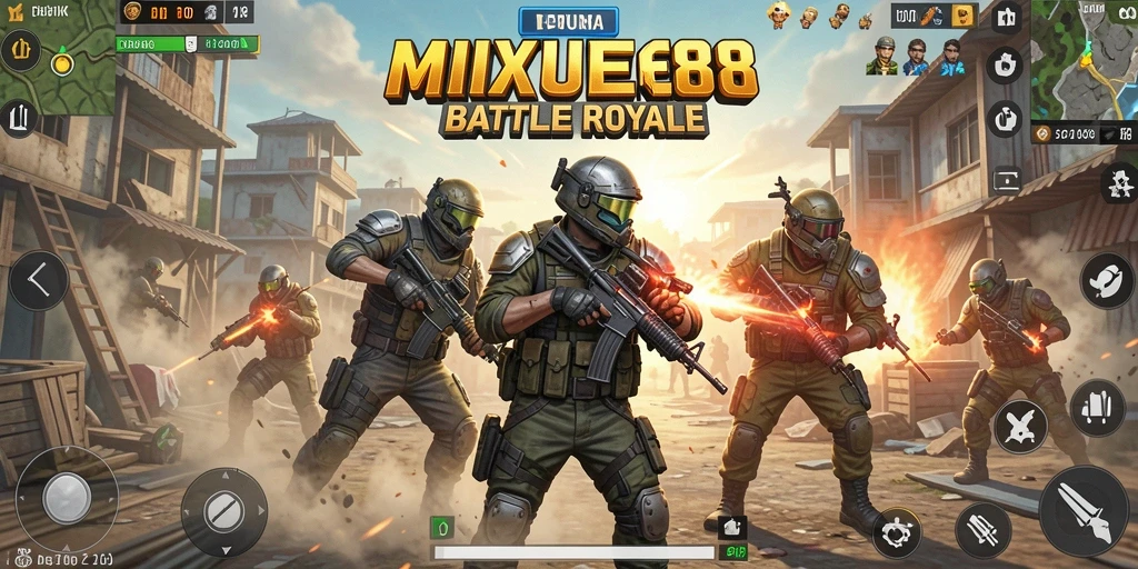 MIXUE88 - Gameplay Battle Royale yang mendebarkan dan penuh aksi.