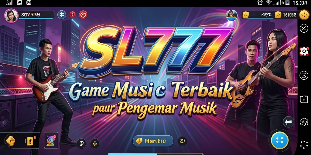 Screenshot SL777 menampilkan gameplay musik yang seru dan interaktif.